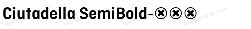 Ciutadella SemiBold字体转换